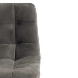 Стул барный Chilly, темно-серый бархат