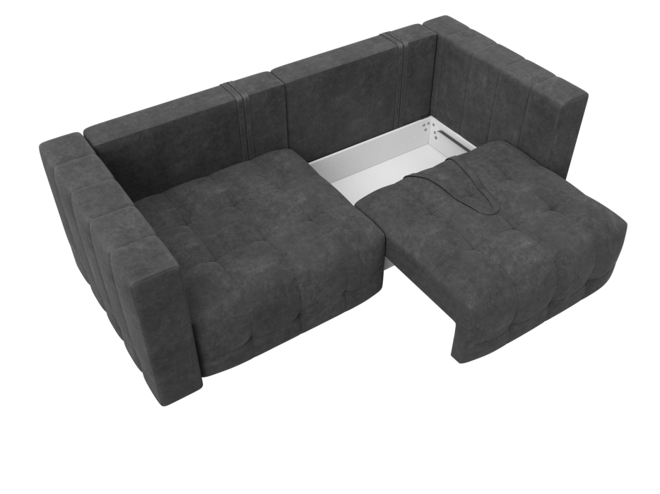 Дизайнерские диваны для гостиной, Диван прямой Лига-052 НПБ, велюр BRUT