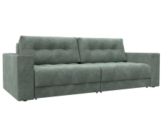 Диваны еврокнижки, Диван прямой с декором Лига-049 НПБ, велюр BRUT