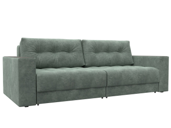 Диван прямой с декором Лига-049 НПБ, велюр BRUT