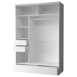 Шкаф-купе 2-дв  MOD 1600 зеркало/лдсп  (в2390*ш1600*г620)