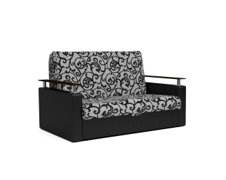 Диван прямой аккордеон Шарк 120 см (Рогожка + экокожа)