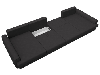 Диван П-образный Лига-057 НПБ Лонг, замша JOLY