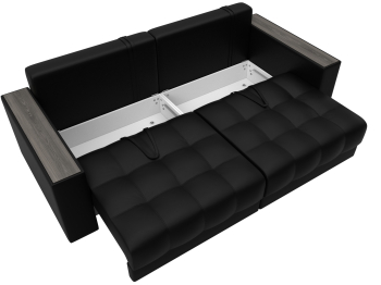 Диван прямой с декором Лига-049 НПБ, экокожа GRIFON