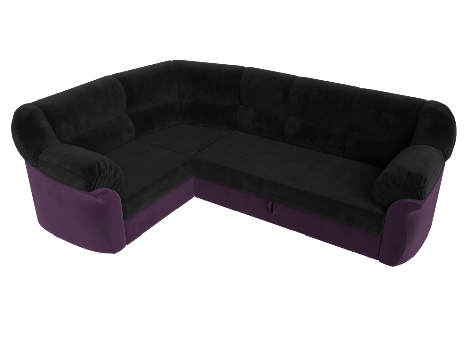 Диваны угловые в гостиную, Диван угловой Карнелла левый угол, велюр