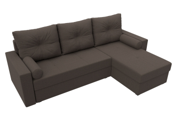 Диван угловой Верона Лайт правый угол, рогожка Амур