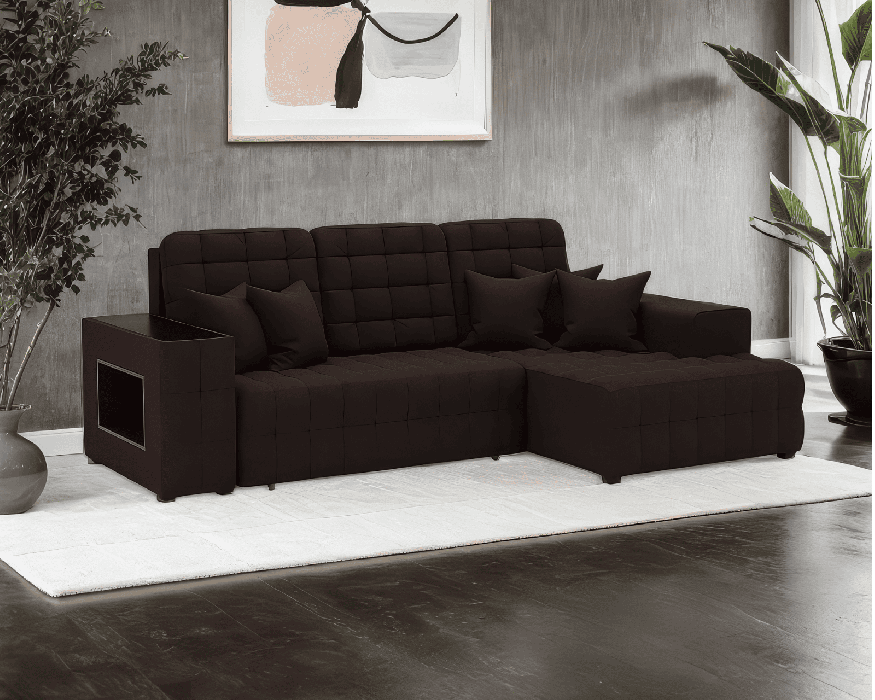 Диваны угловые в гостиную, Диван Мадрид Правый угол (Велюр)