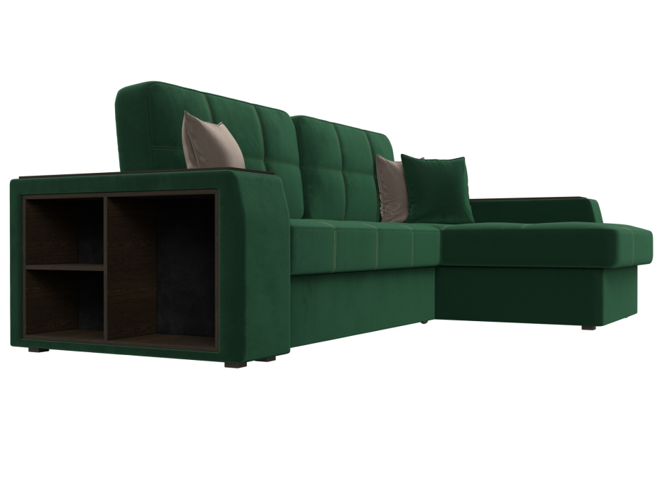 Диваны угловые в гостиную, Угловой диван Брюссель правый угол, велюр