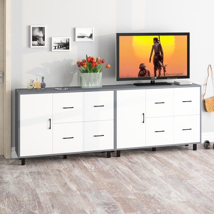 ТВ-тумбы, Два комода РВК 125-1204 с дверкой и 4-мя ящиками