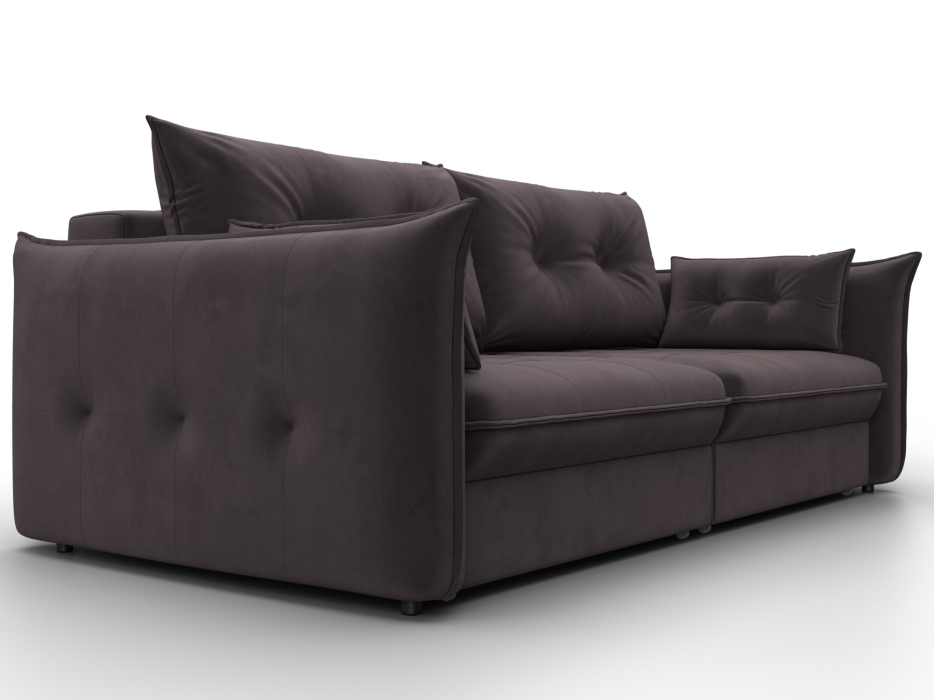 Диваны еврокнижки, Диван прямой Лига-100 НПБ, велюр SEVEN