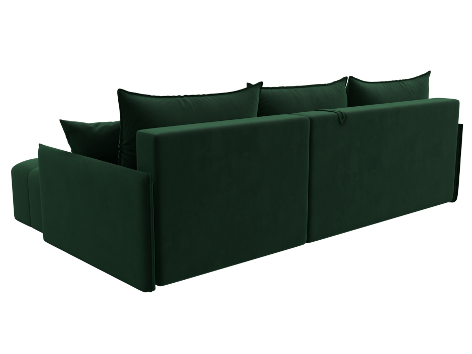 Диваны угловые в гостиную, Диван угловой Лига-054 НПБ угол универсальный, велюр SEVEN