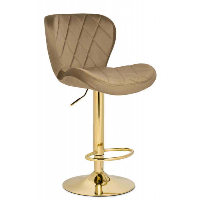 Стулья, Барный стул Porch golden(велюр)