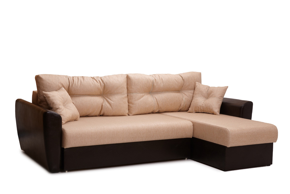 Диваны угловые, Диван угловой  Амстердам 160, рогожка /экокожа