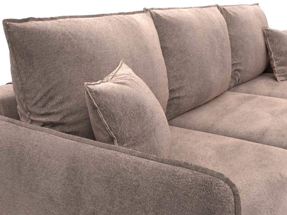 Диваны угловые в гостиную, Диван угловой Лига-064 НПБ угол универсальный, велюр TOWER