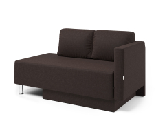 Диваны прямые кухонные, Кушетка Леон правый, рогожка