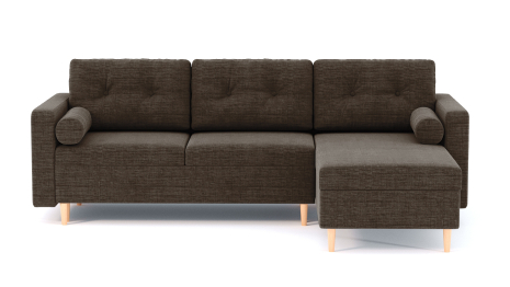 Диван-кровать угловой еврокнижка-пантограф Белфаст, рогожка