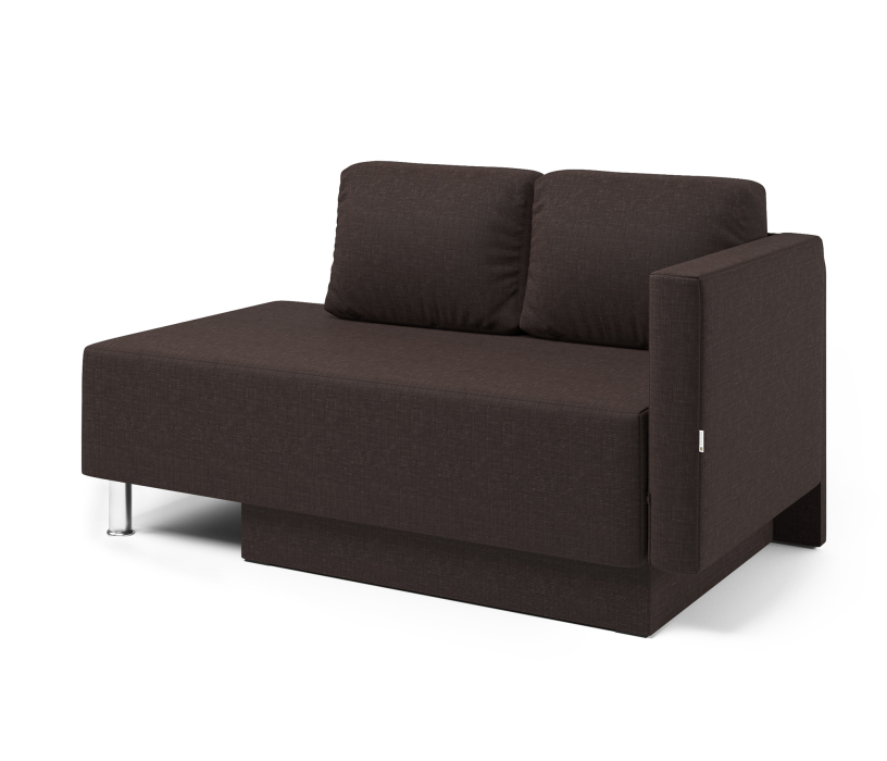 Диваны прямые кухонные, Кушетка Леон правый, рогожка