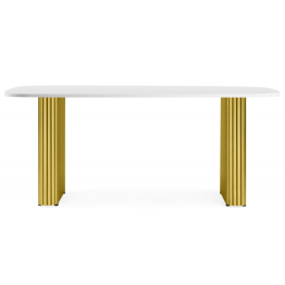 Деревянный стол Бавария 160*90 (золотые ноги)