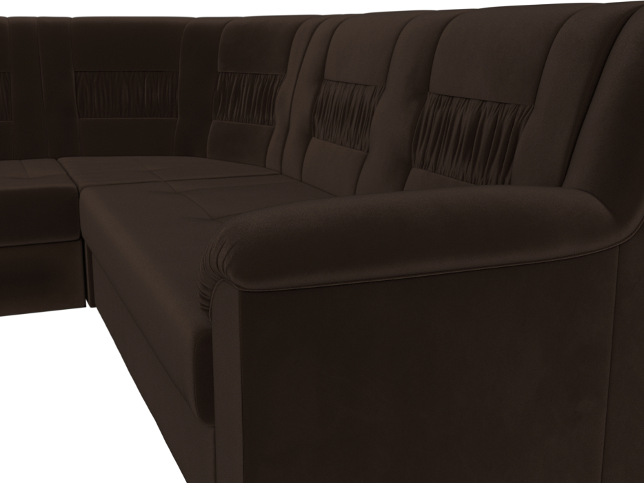 Диваны угловые в гостиную, Угловой диван Карелия левый, микровельвет