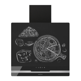 Вытяжка кухонная KRONA DOMENIKA 600 BLACK/INOX S