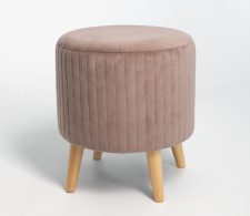 Пуф в прихожую, А-1 Пуф круглый стеганный (на ножках)