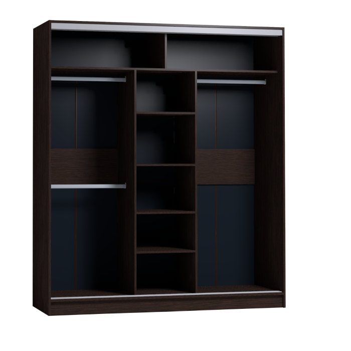 Шкафы-купе, Шкаф-купе 3-дв  Strike 1800 лдсп/лдсп  (в2105*ш1800*г595)