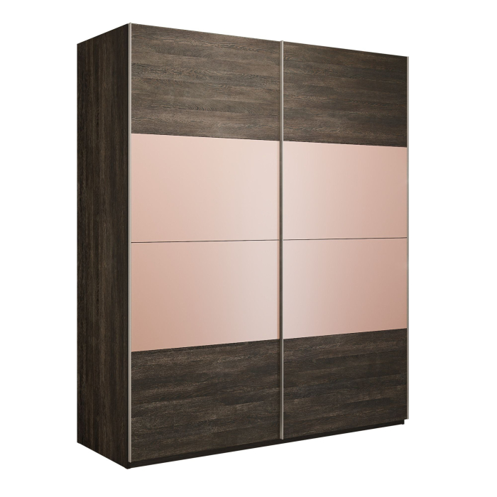 Шкафы-купе 2-х дверные, Шкаф-купе Эста 2-х дверный ДСП/Стекла пудра/Доводчик 200х66х240