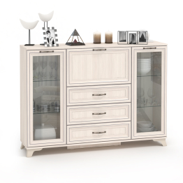 Комод со стеклом Ариэль КМ-2