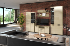 Стенки для гостиной, Модульная гостиная Грейс композиция 3  Гикори Джексон Светлый