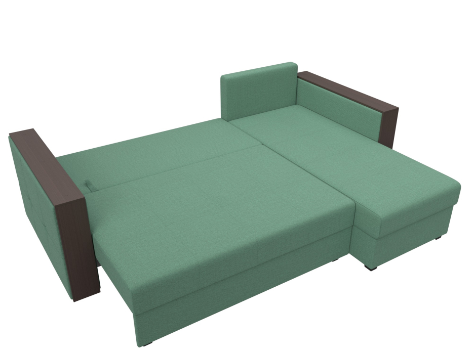 Диваны угловые в гостиную, Диван угловой Валенсия Лайт правый угол, рогожка Амур