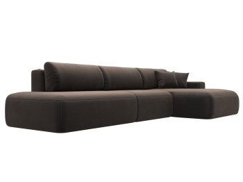 Диван угловой Лига-036 Модерн Лонг правый угол, велюр