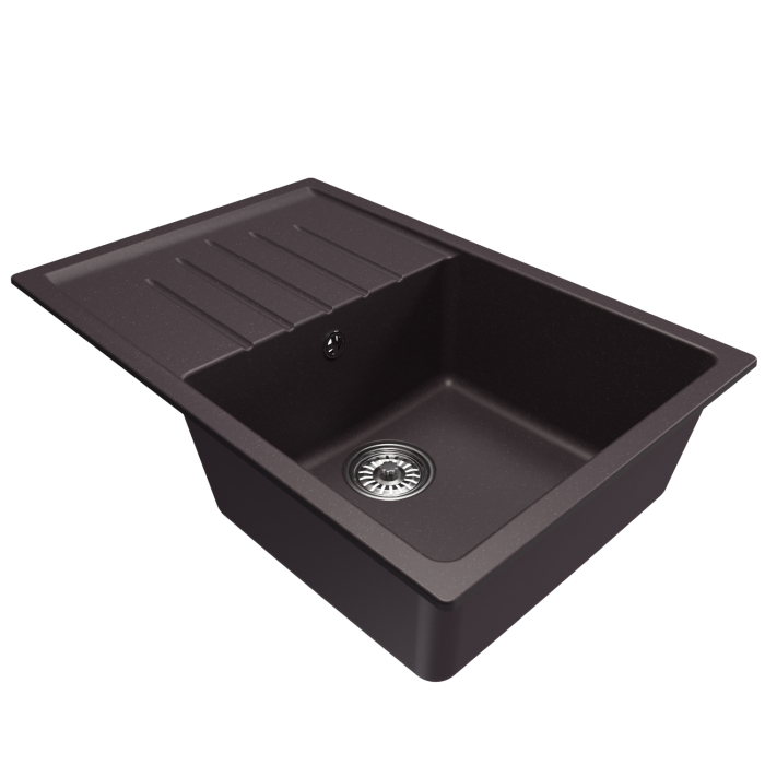 Кухонные мойки, Мойка ML-GM19 с крылом, 750*500*200мм NEW