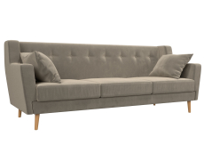 Диваны прямые кухонные, Прямой диван Брайтон 3, микровельвет