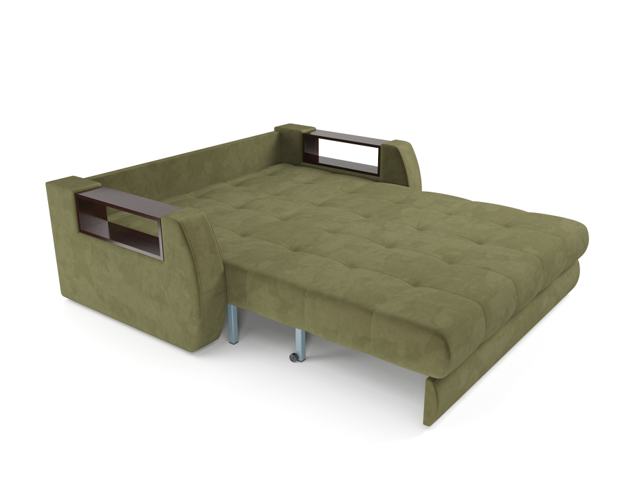 Диваны с ящиком для белья, Диван аккордеон Барон №3 ППУ 120х200 Велюр