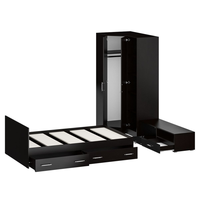 Спальные гарнитуры, Мебель для спальни Стандарт № 4 с кроватью 1200 с ящиками