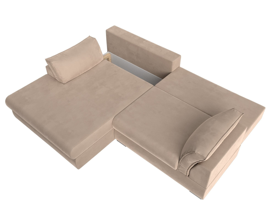 Диваны угловые в гостиную, Угловой диван Пекин угол левый, велюр