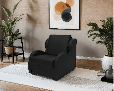 Кресла-кровати, Кресло - кровать Атлант (Экокожа черная)