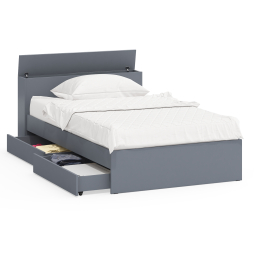 Кровать с ящиками и ящиком для хранения белья односпальная Ксения 1200