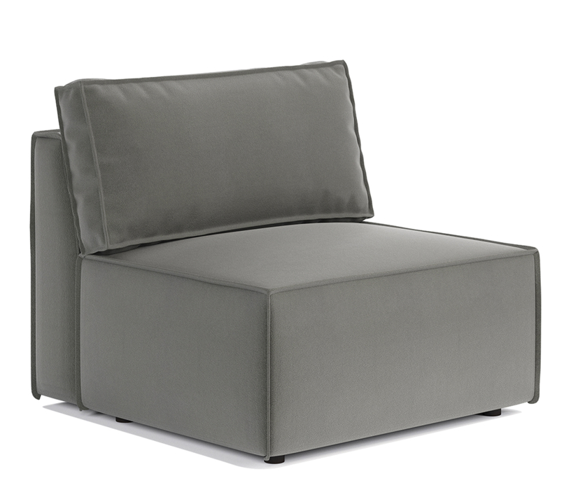 Диваны угловые в гостиную, Диван модульный Гамма 265х95х70 см, правый