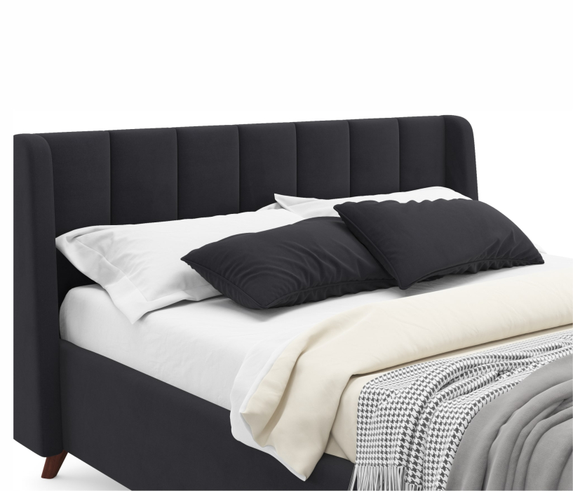 Мягкая кровать, Мягкая кровать Betsi 1600 с подъемным механизмом и матрасом PROMO B COCOS