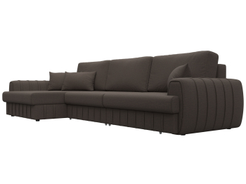 Диван угловой Лига-057 НПБ Лонг угол левый, рогожка Амур