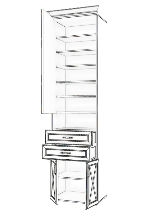 Шкафы распашные, Шкаф для прихожей Бэлла