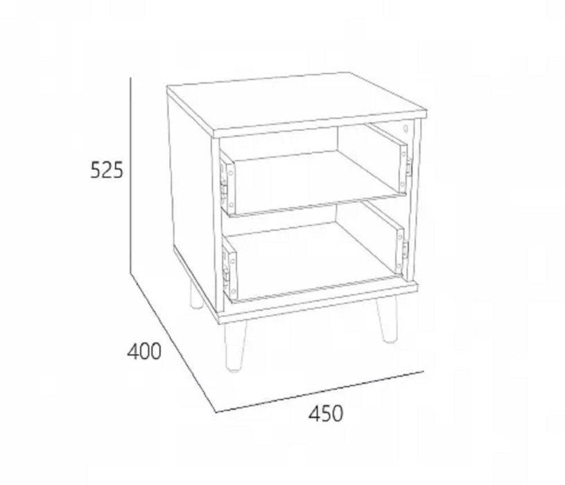 Прикроватные тумбы, Тумба прикроватная Дакота НМ 040.19