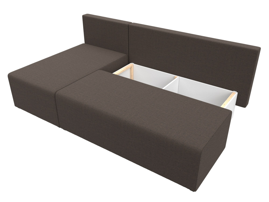 Диваны угловые в гостиную, Диван угловой Поло левый угол, рогожка Амур