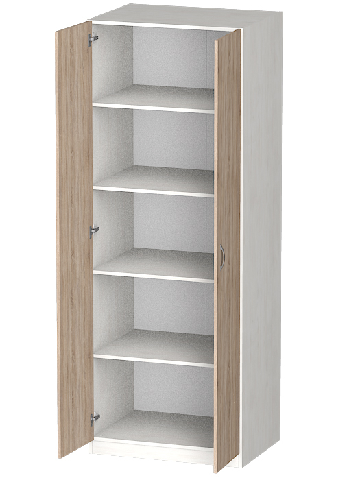 Для одежды, Распашной шкаф Лайф с полками 80*60*215 Северное дерево