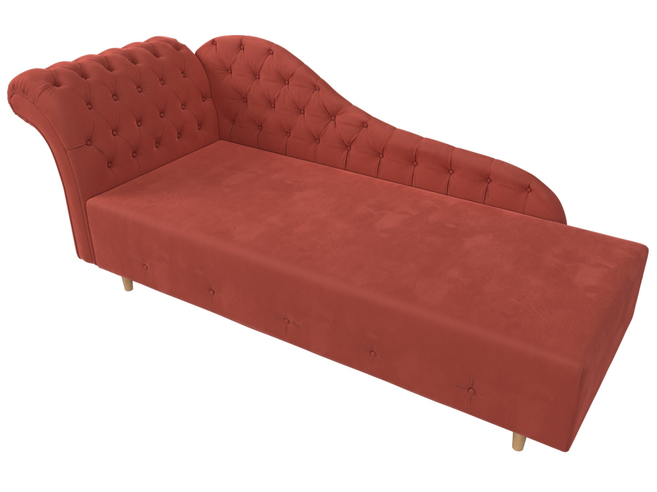 Кушетка диван, Кушетка Камерон левая, микровельвет 