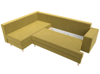 Диван угловой Сильвана левый угол, микровельвет