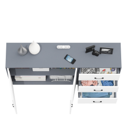 Широкий тумба-комод с ящиками и дверками РВК 123-1604