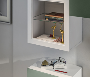 Гостиная (стенка) Тренд Белый/Белла Камыш/МДФ Modern Белый