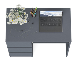 Стол компьютерный три ящика Мори МС-6 левый